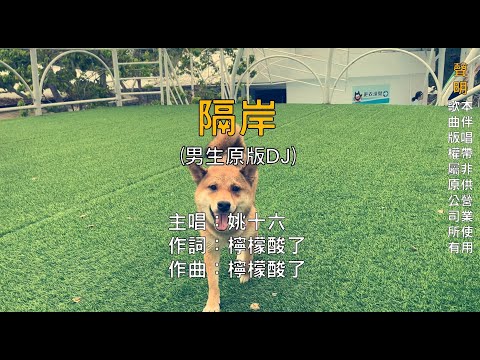 【國語KTV】姚十六 - 隔岸 男生原版DJ「你呀你凍我心房，酸我眼眶一生的傷」 (原聲/伴唱切換)