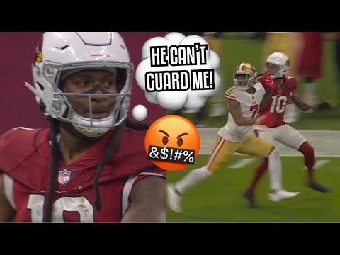 DeAndre Hopkins Vs Charvarius Ward 🤬 TRASH TALK! (WR Vs CB) 2022 49ers Vs Cardinals highlights