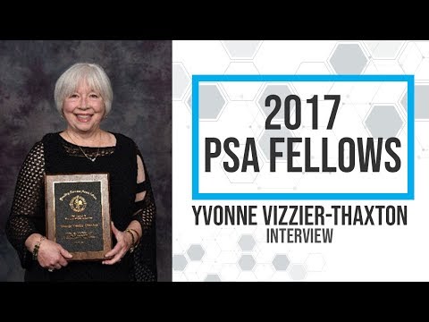 2017 PSA Fellow Interview: Yvonne Vizzier-Thaxton