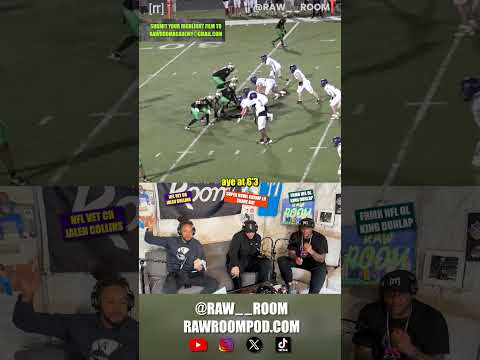 LOL NFL Vets CAN'T BELIEVE HUGE BLOCKS On High School Recruit Highlight: Keyshawn Ross #nfl #shorts