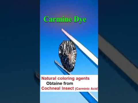 carmine dye | carminic acid | natural coloring agent #science #bpharma #education #pharmacy