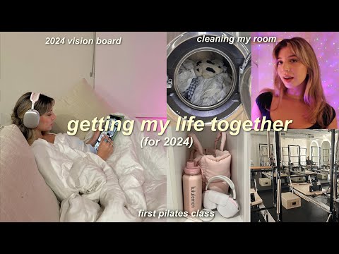 getting my life together ♡ 2024 RESET, first pilates class, new routine & habits