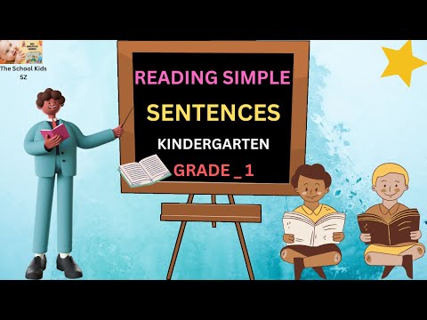 Reading Simple Sentences for Kindergarten / Grade 1/ Basic English Sentences/ Best English Sentences