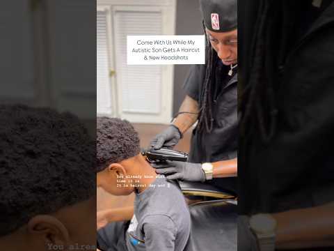 Haircut & Headshots #autism #femalebarber #barbershop #haircut