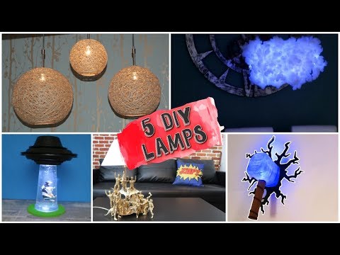 5 DIY LAMP PROJECTS YOU HAVE TO TRY. EASY AND AWESOME CRAFTS