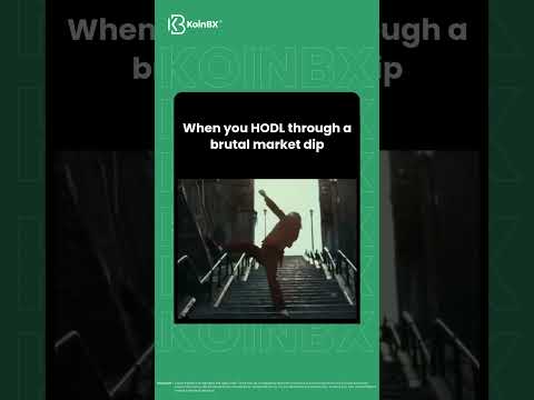 When you HODL through a brutal market dip...#koinbx  #crypto #meme #cryptomarket #memesvideo