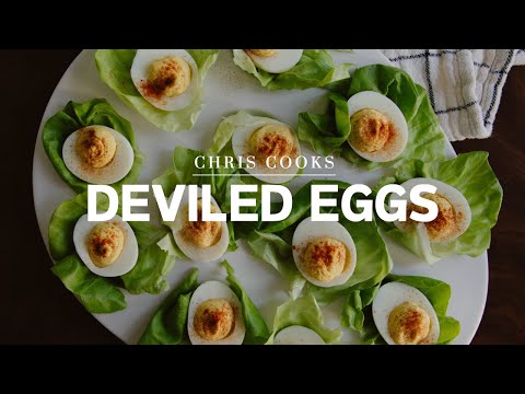 How To Make The Classic Deviled Egg (including a secret to boiling eggs)