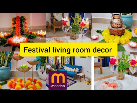 Diwali decoration ideas| festival decoration| home decor| living room decor ideas for festival ☘️💖🏠