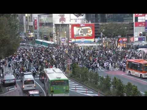 渋谷ハロウィンの日曜日2018年10月 4k