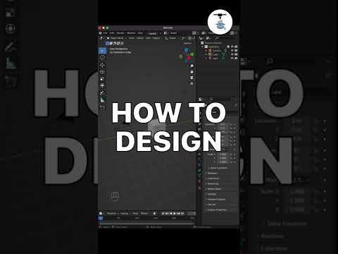 How to design things for 3d printing using Blender in 60 seconds. #shorts