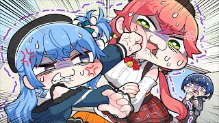 MiComet’s fighting prank made Aokuyu crazy【Komainu / Clip / Hololive】