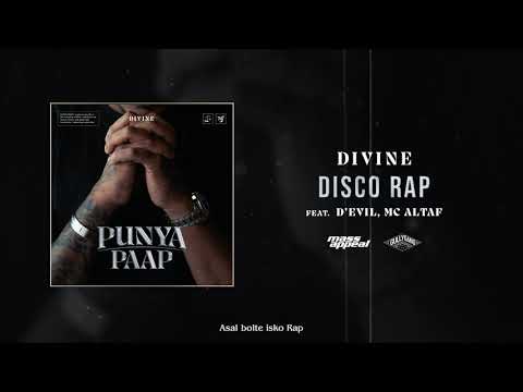 DIVINE - Disco Rap Feat. D'Evil, MC Altaf (Official Audio) | Punya Paap