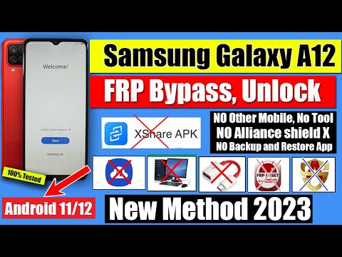 SAMSUNG A12 FRP BYPASS WITHOUT PC NEW METHOD 2025