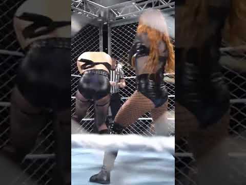 Becky Lynch vs Rhea Ripley | Seth Rollins vs Finn Balor in the Cage, WWE, RAW Match  #shorts