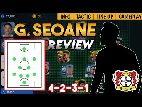 G. SEOANE 4231 MANAGER REVIEW | NEW BAYER LEVERKUSEN MANAGER | PES 2021 MOBILE