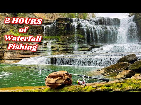 2 HOURS of Fishing Under Waterfalls (AMAZING)