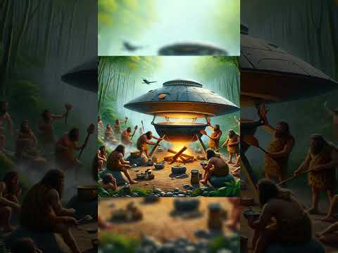 What If a Caveman Found a UFO? #funny#aiart