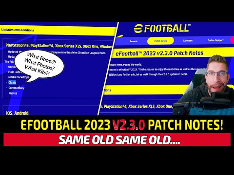 [TTB] EFOOTBALL 2023 V2.3.0 PATCH NOTES! - EVERYTHING THAT'S BEEN UPDATED & LACK OF COMMUNICATION! 🥴