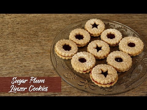 Sugar Plum Linzer Cookies |  Visions await!