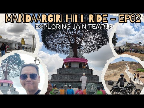 Mandargiri Hill Ride - EP02 | Exploring Jain Temple #jaintemple #bangalore #avenger160street #tumkur