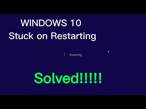 How to Fix WINDOWS 10 Stuck on Restarting