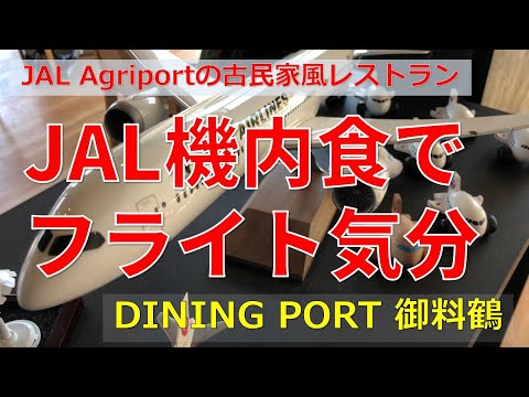 「機内食でフライト気分」千葉県成田市の空港に近いJALの機内食が地上にいながら食べられる古民家風レストラン「DINING PORT 御料鶴」と成田空港近くの「ひこうきの丘」