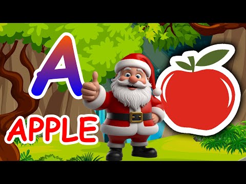 Learning English ABC Toddler | Nursery A to Z Alphabet A for Apple | education abcd letter for kids