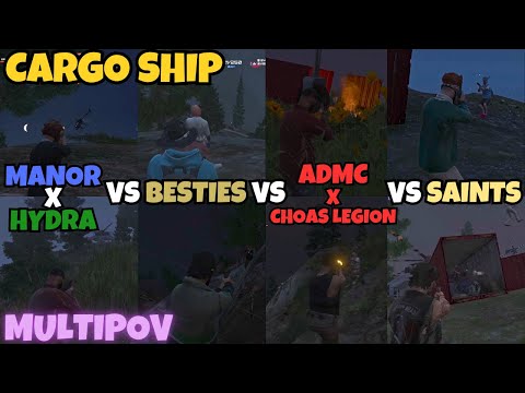 Manor x Hydra vs Besties vs ADMC x CL vs SAINTS For Cargo Ship | MULTIPOV | NOPIXEL 4.0 GTA RP