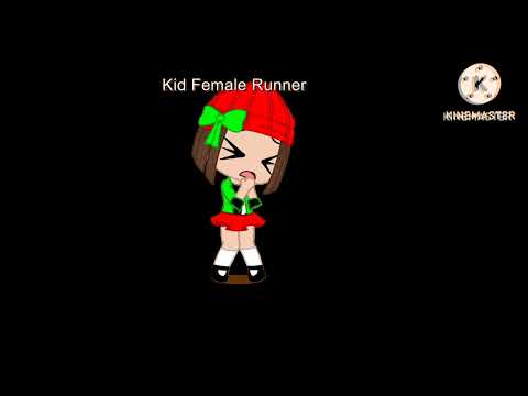 Kid Female @RunnerisNumber1_UTTD and the AKA Cartoon Logo