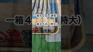 特大サイズの塩サンマは見つけたら買いです！#柳橋中央市場 #魚久 #さんまさん #名古屋