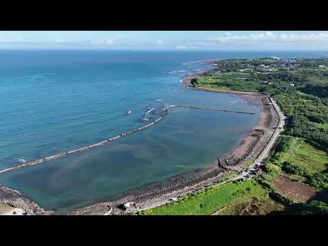 新埔海堤石滬全景