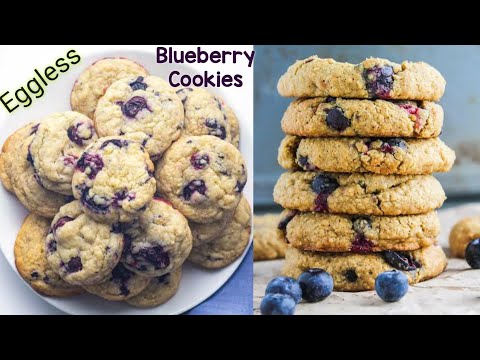 Blueberry Cookies | Eggless Cookies Recipe | Biscuit Recipe Eggless | How to Make cookies at Home