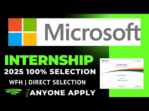 Microsoft Internship For Everyone ! Biggest Hiring Intern Role WFH | Free Certificate