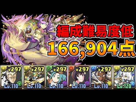 【編成難易度低め】絶エノク杯　166,904点【パズドラ】