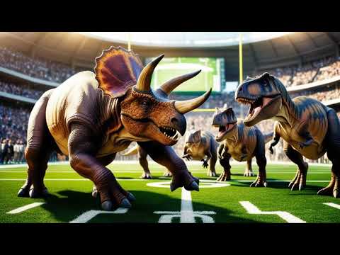 T-Rex vs. Tyrannosaurus: The Ultimate Prehistoric Football Showdown!