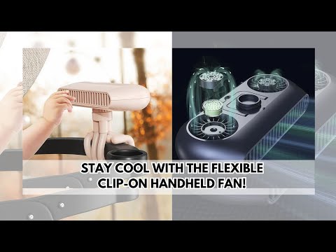 Flexible Clip-On Handheld Fan