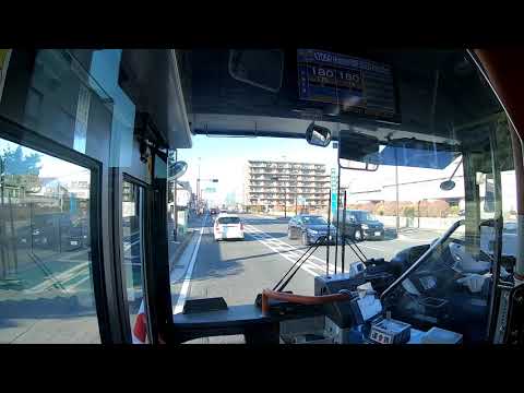 【HD広角前面展望】神奈中バス 平88 平塚駅～伊勢原駅 運転手さんハンドル手さばき GoPro HERO7 BLACK