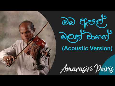 ඔබ ඇපල් මලක් වාගේ | Oba Apple Malak Wage Acoustic Version | Amarasiri Peiris | Best Of Dell Studio