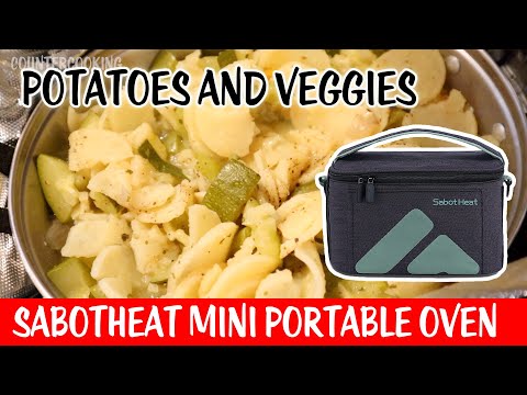 Potatoes And Veggies In A Sabotheat Mini Oven - Dehydrated Potatoes