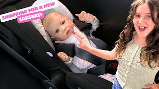 BABY SASKIA'S FIRST CARSEAT - REBORN SHOPPING DAY