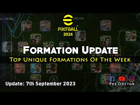 Unique Formation Update With Playstyle Guide | eFootball 2024 Mobile