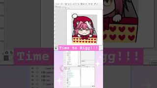 First Time Rigging an Emote in Live2D! #live2d #twitchemotes #raorart #christmas #digitalart