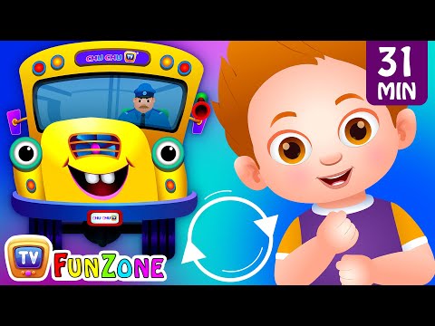 Wheels on the Bus (PART 2) + More ChuChu TV Funzone Nursery Rhymes & Toddler Videos