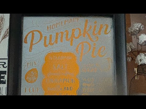 Transform a Thrift Sale Frame - Pumpkin Pie Recipe