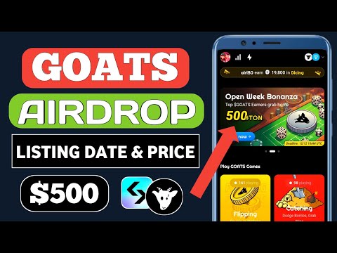 Goats Important Announcement | Goat Price Prediction | $GOATS Airdrop Listing Withdraw Update