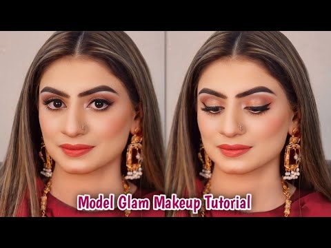 Barat Wedding Guest look 2024 | Soft Glam Makeup Look by @Asma_Khan