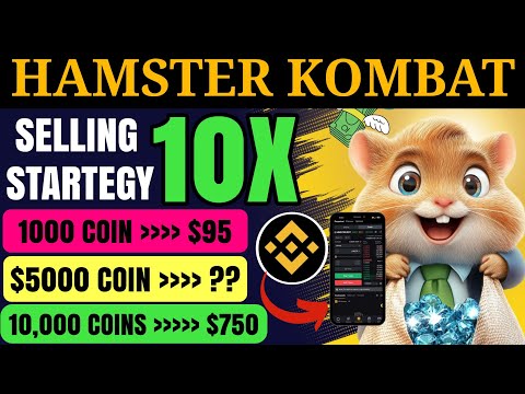 Hamster Kombat Selling Coin 10x Strategy || $HMSTR token price prediction - Hamster Kombat AIRDROP