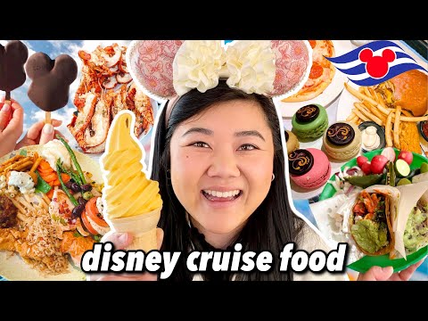 What to Eat on a DISNEY CRUISE! Everything I Ate on Disney Wonder 2023