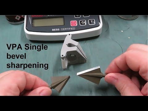 VPA Single Bevel 35 degree sharpening and sharpness test