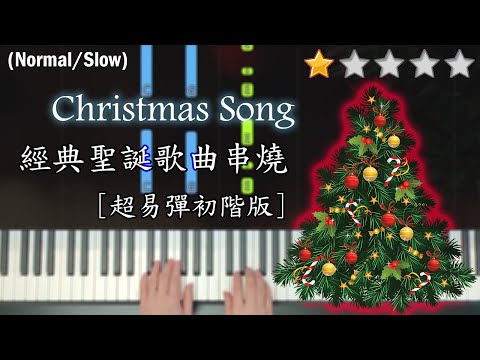 Christmas Song Medley | VERY EASY Piano Tutorial | Piano Cover